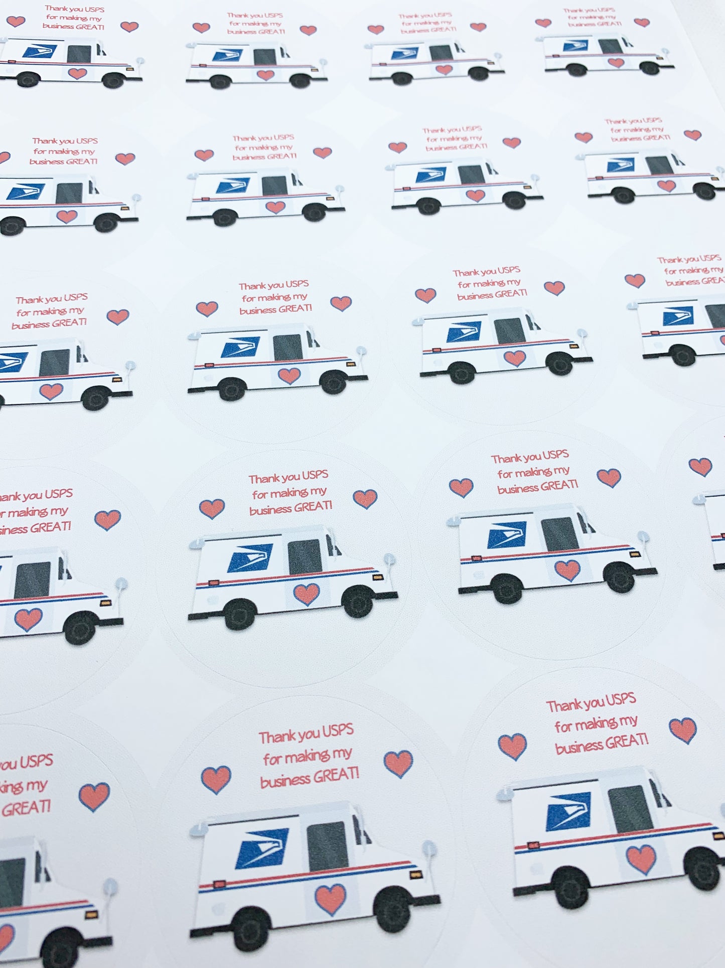 USPS Thank You Stickers for Orders